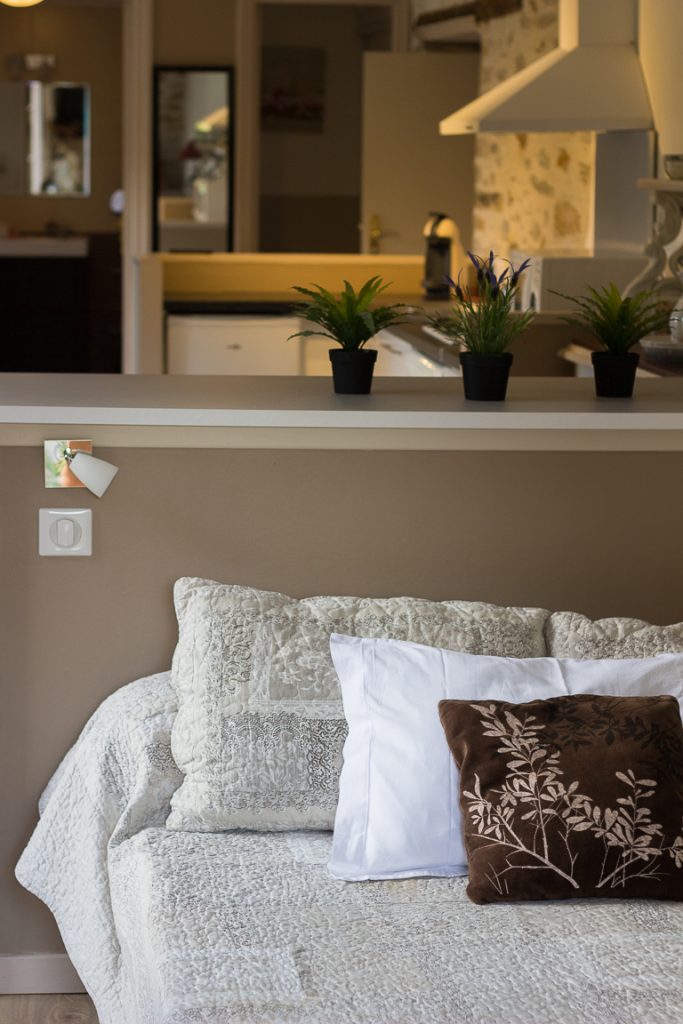 Lit - Le grenier de Margot - La grange du Rieu - Gîte Tarn Aveyron